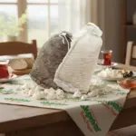 Kahvaltı masasında sergilenen iki adet Erzincan Deri Tulum Peyniri; doğal dokusu ve kırıntılı yapısıyla Akpınar markasının geleneksel peynir sunumu.