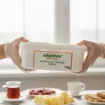 Doğal ortamda baharatlar ve otlar eşliğinde sergilenen Erzincan tuzsuz kahvaltılık yayık tereyağı 1 kg.