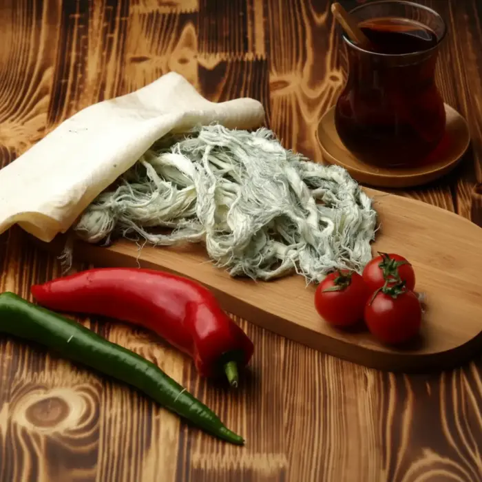 Erzurum göğermiş küflü peynir lavaş ile sunum – 500 gr