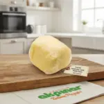 Mutfak ortamında yayık kahvaltılık tuzsuz tereyağı 500 gr, doğal tereyağı ürün fotoğrafı