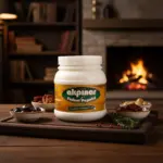 Şömine fonlu Akpınar Tulum Peyniri, zeytin ve kuru domateslerle sunum.